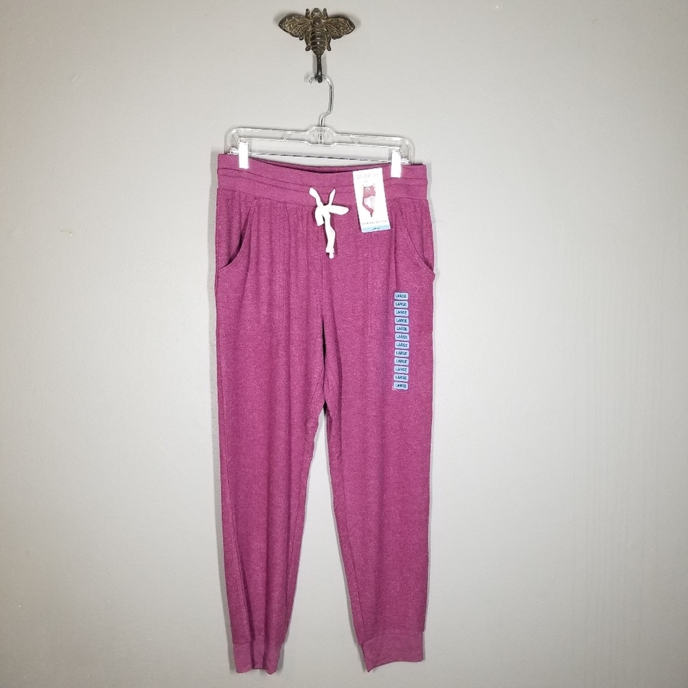 Wildfox | NWT Everyday Cozy Magenta Purple Joggers - Picture 2 of 8